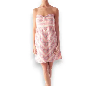 Strapless Aztec Corduroy Mini Dress